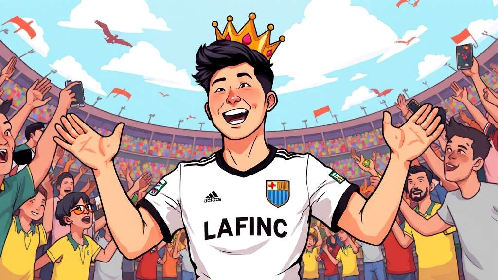 손흥민 LAFC 이적 (cartoon 스타일)