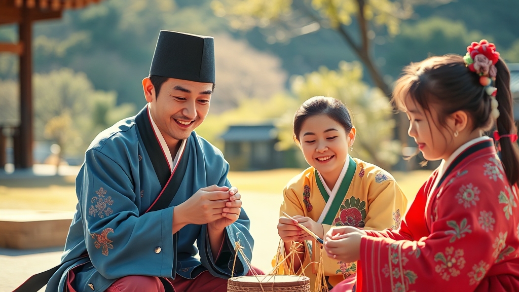 국립무형유산원 민속놀이 한마당 (realistic 스타일)