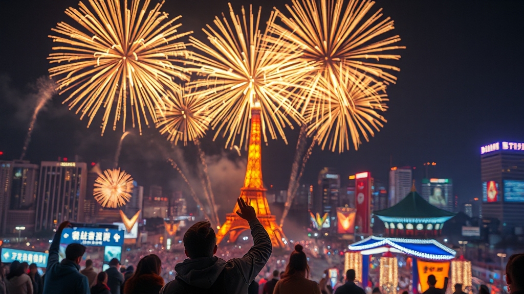 2025 불꽃축제 개요 (realistic 스타일)