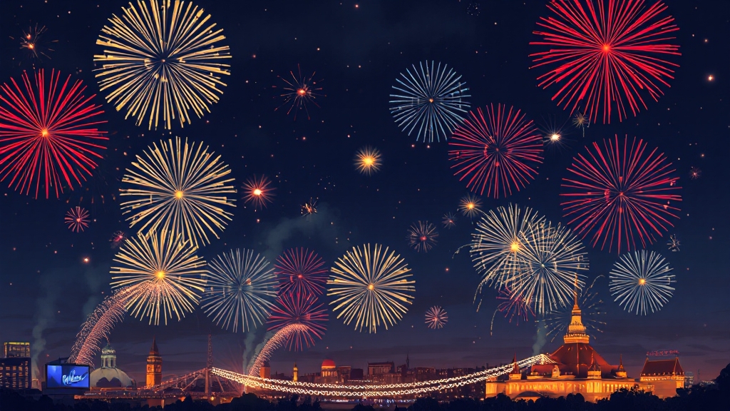 불꽃축제 일정 및 볼거리 (illustration 스타일)