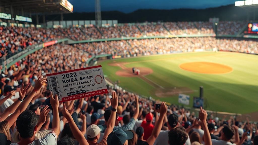 2025 KBO 한국시리즈 총정리: 일정, 티켓 예매 꿀팁, 암표 예방까지! 4 티켓 예매 일정 및 방법 (realistic 스타일)