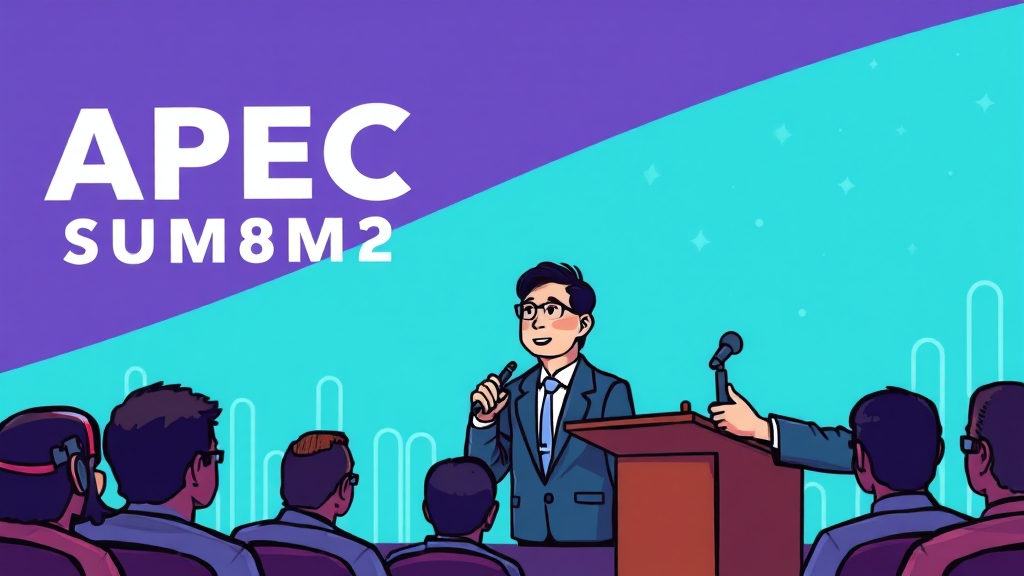 젠슨 황 방한: APEC CEO 서밋, HBM 협력, 한미 반도체 동맹 강화 6 APEC 서밋: 경제 효과 기대 (cartoon 스타일)