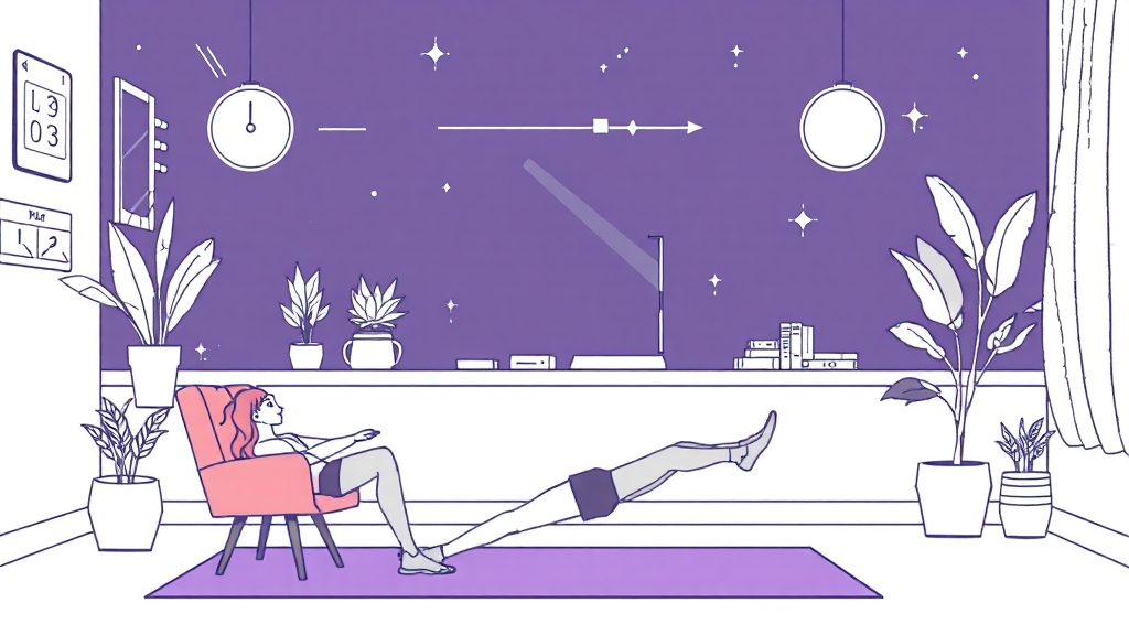 초보자를 위한 완벽 복근 운동 가이드: 종류, 루틴, 주의사항, 식단 A to Z 9 초보자를 위한 운동 루틴 (illustration 스타일)