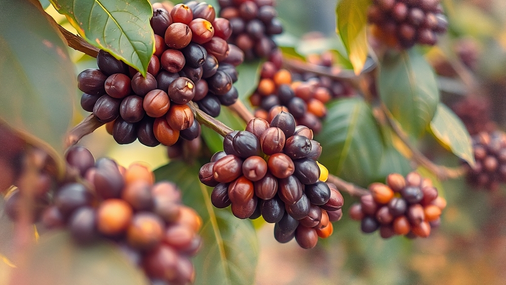 나만을 위한 커피 원두 선택 가이드: 종류별 특징부터 맛, 보관법까지 8 로부스타 원두의 특징 (watercolor 스타일)