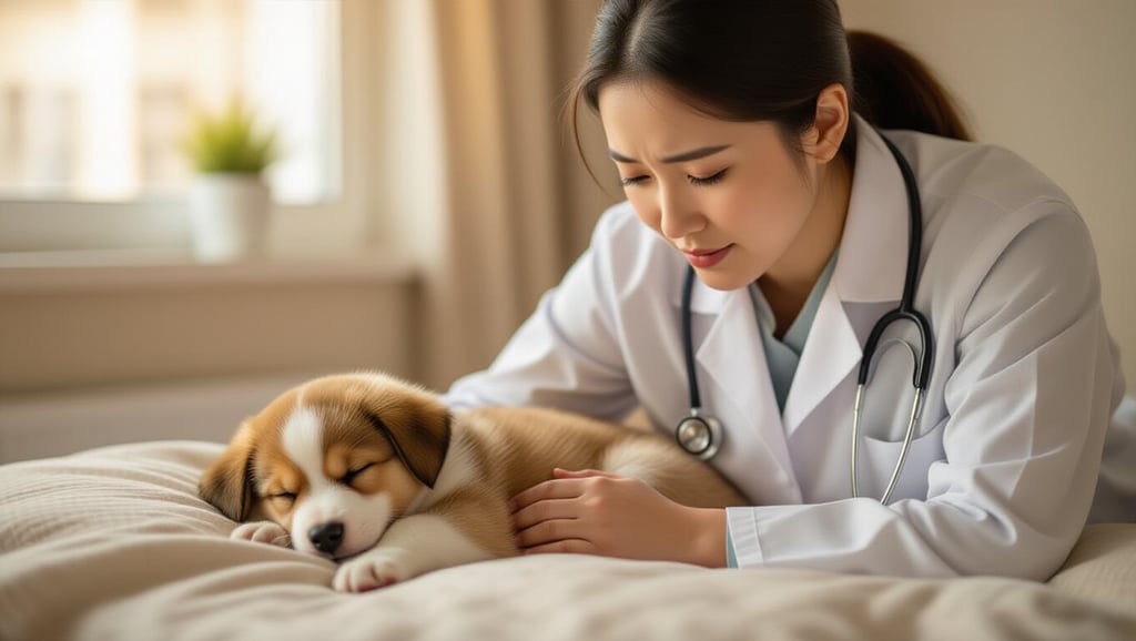 강아지 수면의 모든 것: 꿈, 자세, 이상 행동 심층 분석 8 ⚠️ 수면 중 이상 행동: 건강 신호일 때의 대처 방안