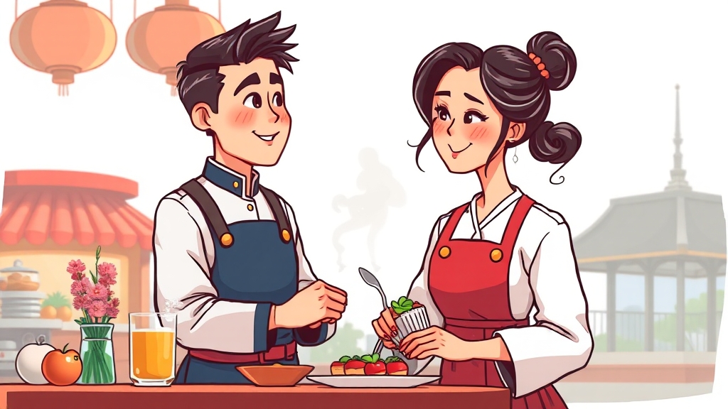 등장인물 및 관계 변화 (cartoon 스타일)