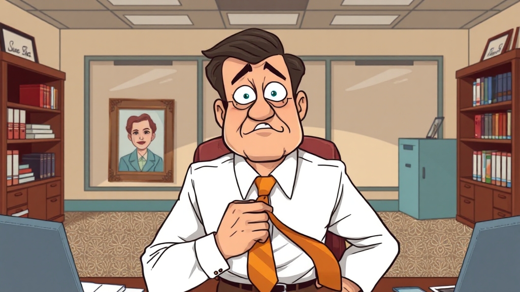 김부장의 캐릭터 분석 (cartoon 스타일)