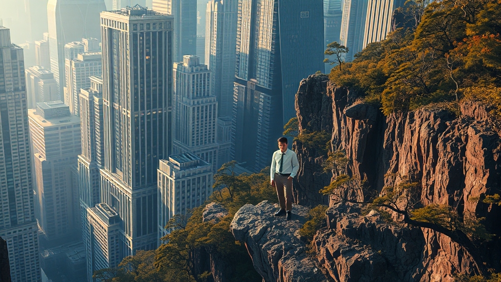 김부장의 주요 갈등과 위기 (realistic 스타일)