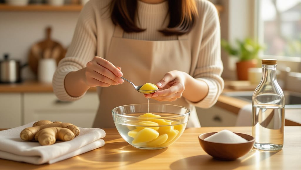 쓴맛 없이 맛있는 생강청 황금 레시피: 재료부터 보관까지 4 🔪 쓴맛 잡는 생강 손질 & 황금 비율