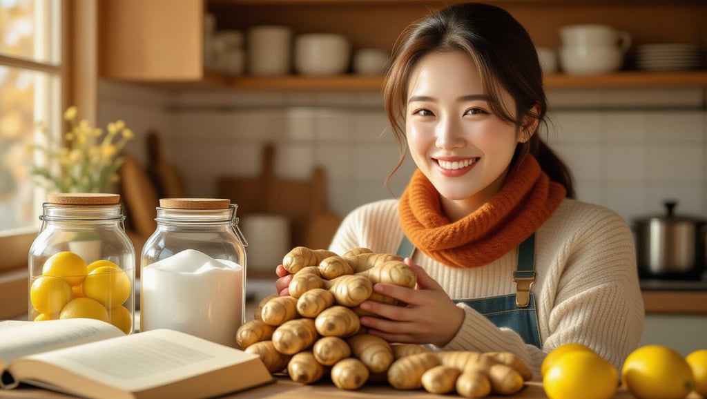 쓴맛 없이 맛있는 생강청 황금 레시피: 재료부터 보관까지 3 🛒 생강청 재료, 이렇게 준비하세요!