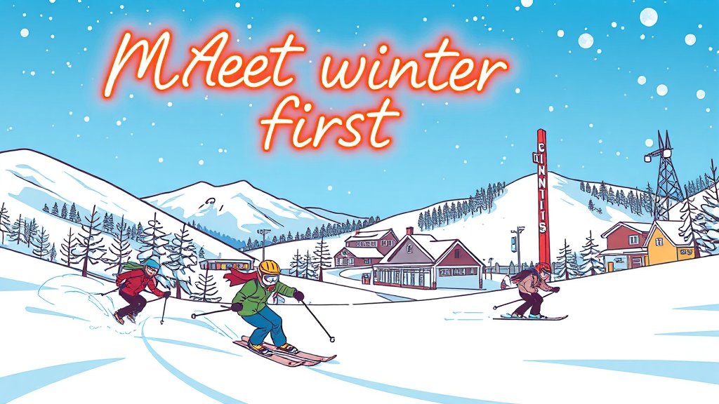 2025/26 스키장 개장일 총정리: 시즌권, 안전, 준비사항 완벽 가이드 3 강원도 스키장 특징 (cartoon 스타일)