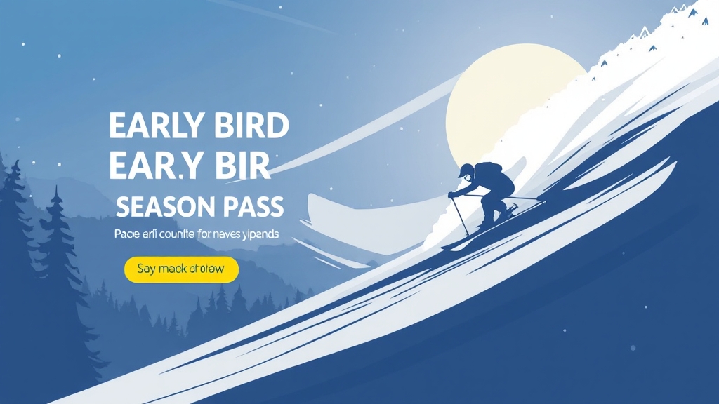 2025/26 스키장 개장일 총정리: 시즌권, 안전, 준비사항 완벽 가이드 5 스키장 시즌권 구매 팁 (illustration 스타일)