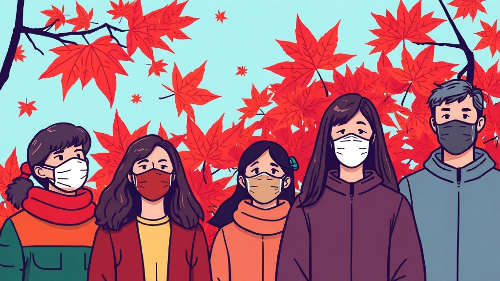 2025 독감 대유행 대비: 증상, 예방접종, 감염 경로 완벽 분석 9 독감 유행 시기 및 특징 분석 (cartoon 스타일)