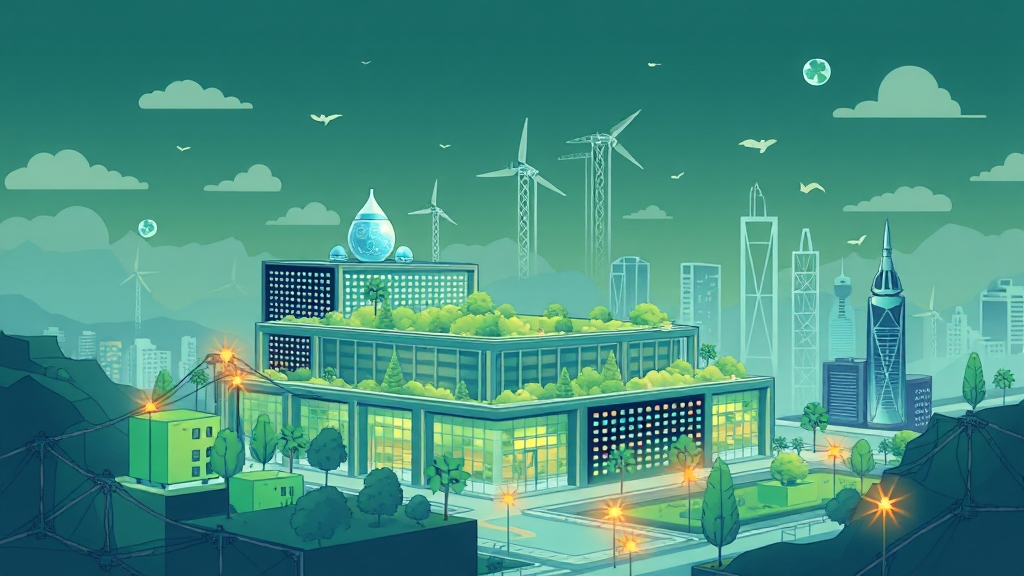 AI 데이터센터 물 사용량 증가, 원인과 환경 영향 및 절약 기술 동향 8 지속 가능한 AI 데이터센터를 위한 과제 (illustration 스타일)