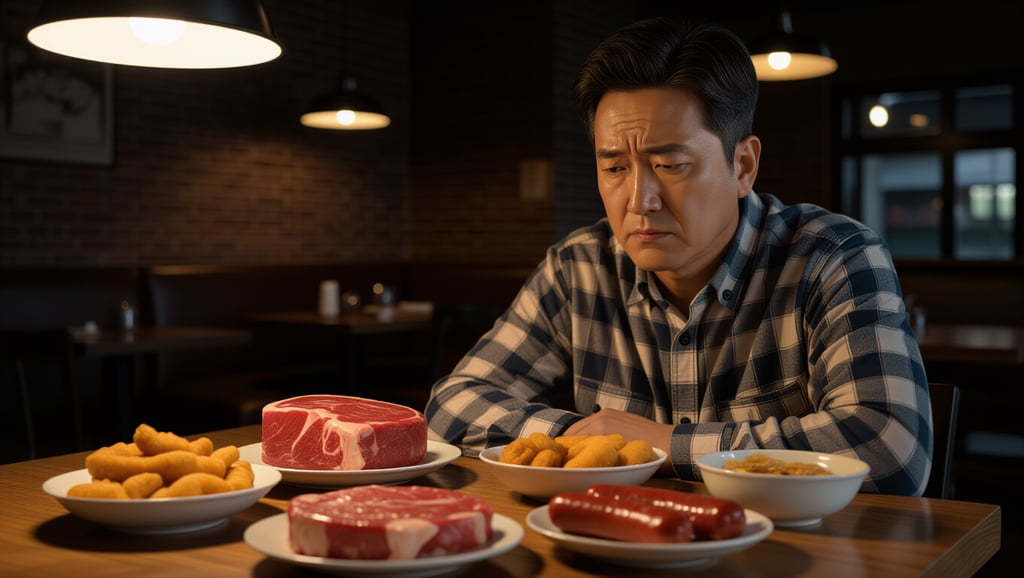 50대 남성 전립선 건강, 증상부터 식단, 운동까지 핵심 가이드 5 ⚠️ 피해야 할 음식과 나쁜 식습관