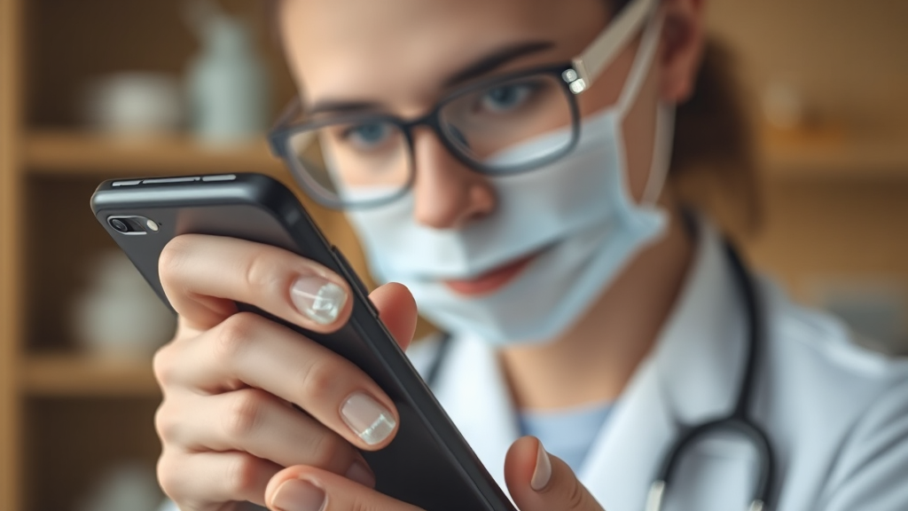 진료 시 유의사항 (realistic 스타일)