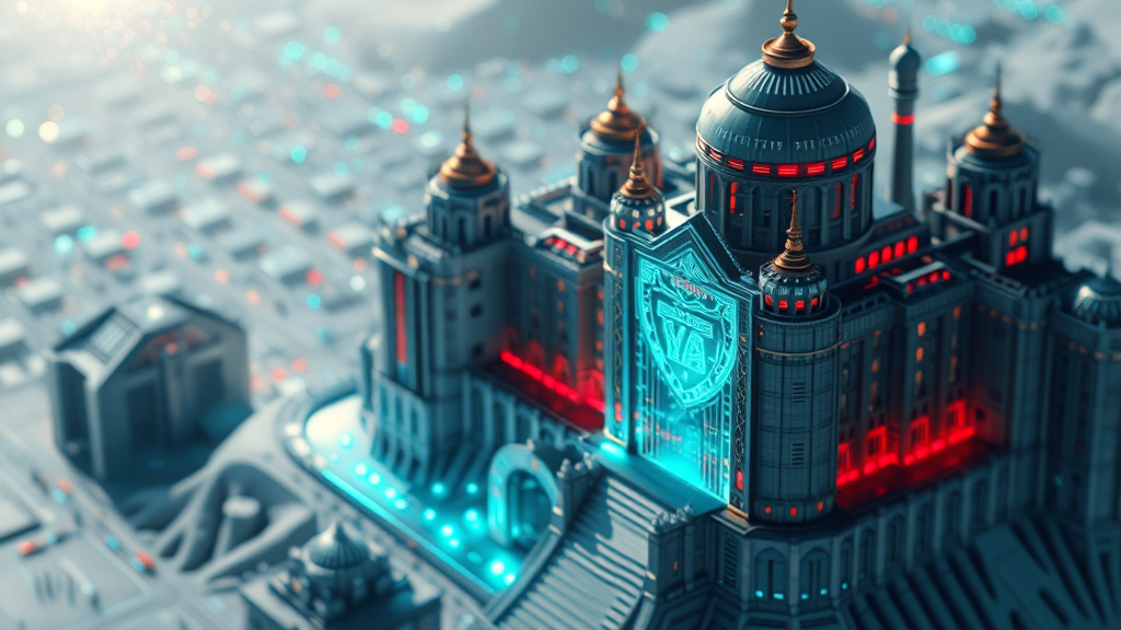 AI 쇼핑 혁신: 개인화 추천, 자동화 마케팅, 사기 방지 A to Z 6 AI 사기 방지 및 보안 강화 (realistic 스타일)