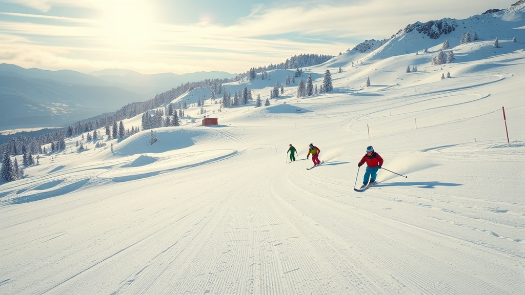 주요 스키장 개장일 예상 (realistic 스타일)