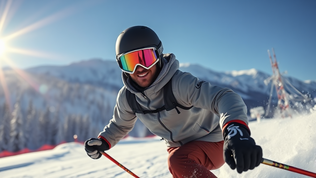 스키장 방문 전 준비물 & 안전 (realistic 스타일)