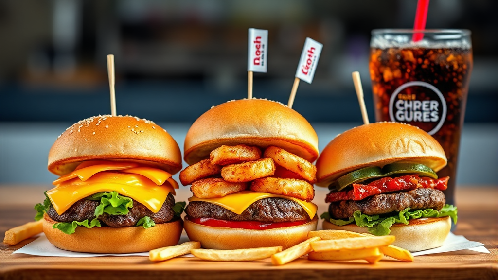 베이비버거 가격 정보 완벽 비교 (realistic 스타일)