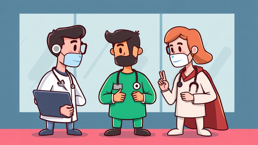 AI 헬스케어 패권 경쟁 심층 분석: 시장 현황, 기술, 투자, 미래 전망 4 주요 기업 AI 전략 분석 (cartoon 스타일)