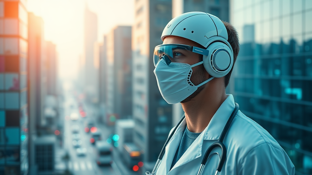 AI 헬스케어 패권 경쟁 심층 분석: 시장 현황, 기술, 투자, 미래 전망 7 AI 헬스케어 미래 전망 (realistic 스타일)