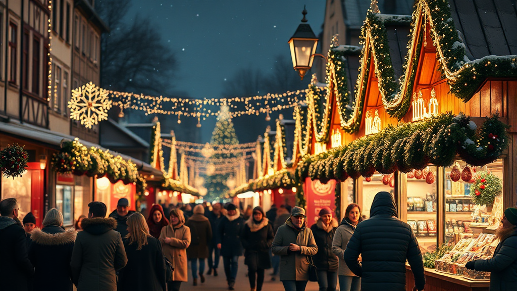 크리스마스 마켓 위치 정보 (realistic 스타일)