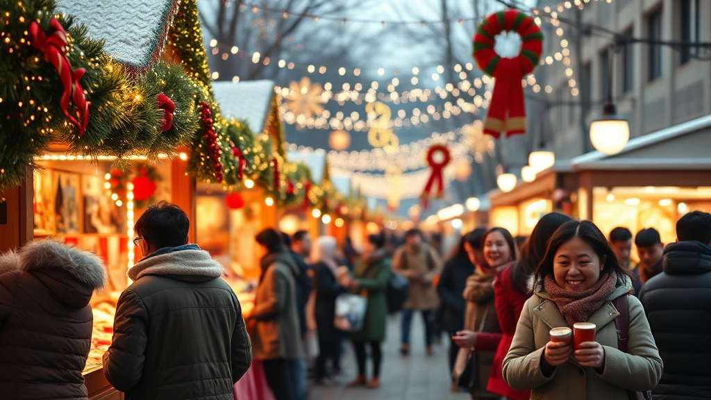 크리스마스 마켓 티켓 정보 (realistic 스타일)