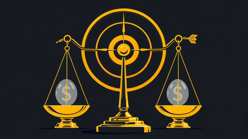 IMA 계좌 수익률: 목표 vs. 실현 (illustration 스타일)