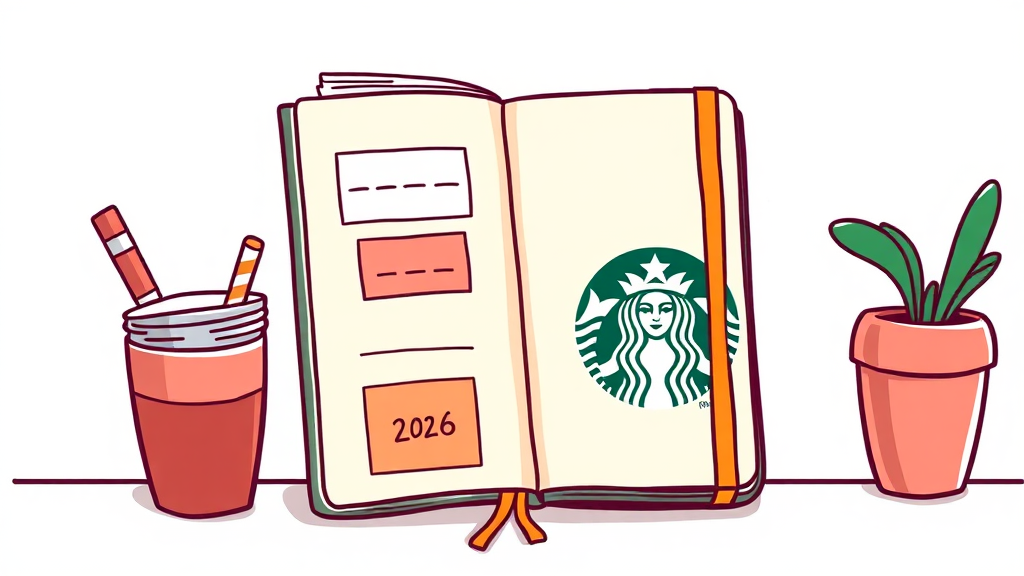 2026 다이어리 주요 특징 (cartoon 스타일)