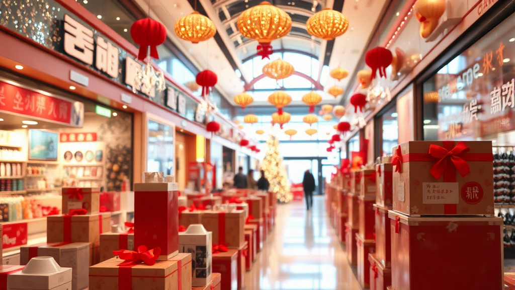 선물 구매 팁: 온라인 vs 오프라인 (realistic 스타일)