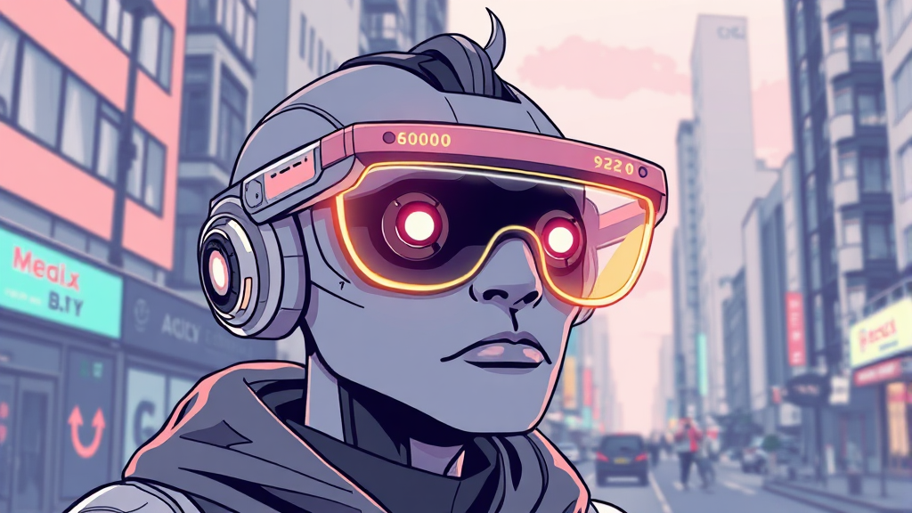 구글 AI 안경 출시 임박 (illustration 스타일)