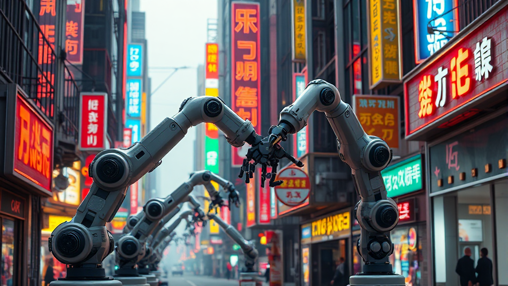 AI 및 로봇 기술 혁신 (realistic 스타일)