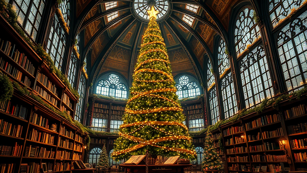 별마당도서관 크리스마스 트리 완벽 가이드: 위치, 포토존, 축제 정보 총정리 4 크리스마스 트리 전시 기간 및 시간 (realistic 스타일)