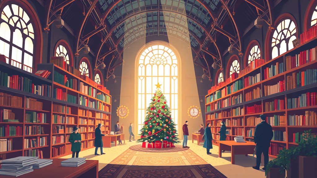 별마당도서관 크리스마스 트리 완벽 가이드: 위치, 포토존, 축제 정보 총정리 7 주변 편의시설 및 볼거리 (illustration 스타일)