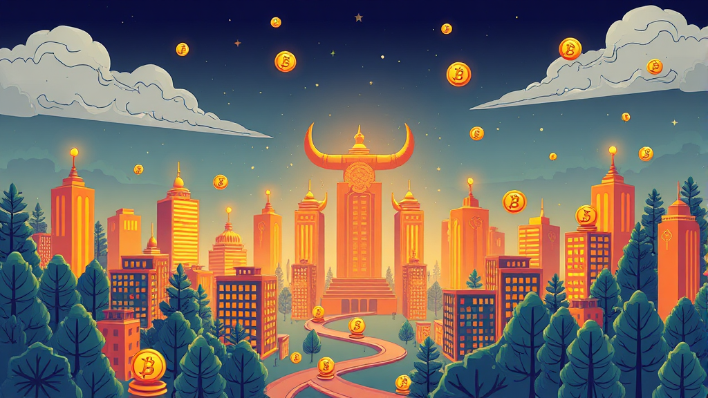 증권 토큰화: 미국 증시 혁신? 투자 기회, 규제, 시장 전망 A to Z 8 토큰화 증권 시장 전망 및 투자 방향 (illustration 스타일)