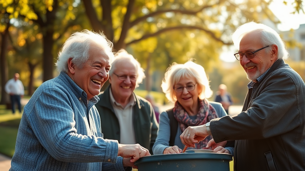 시니어 일자리란? (realistic 스타일)