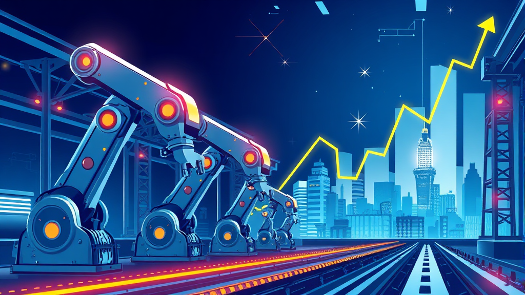 로봇 관련주, 투자 전략은? (illustration 스타일)