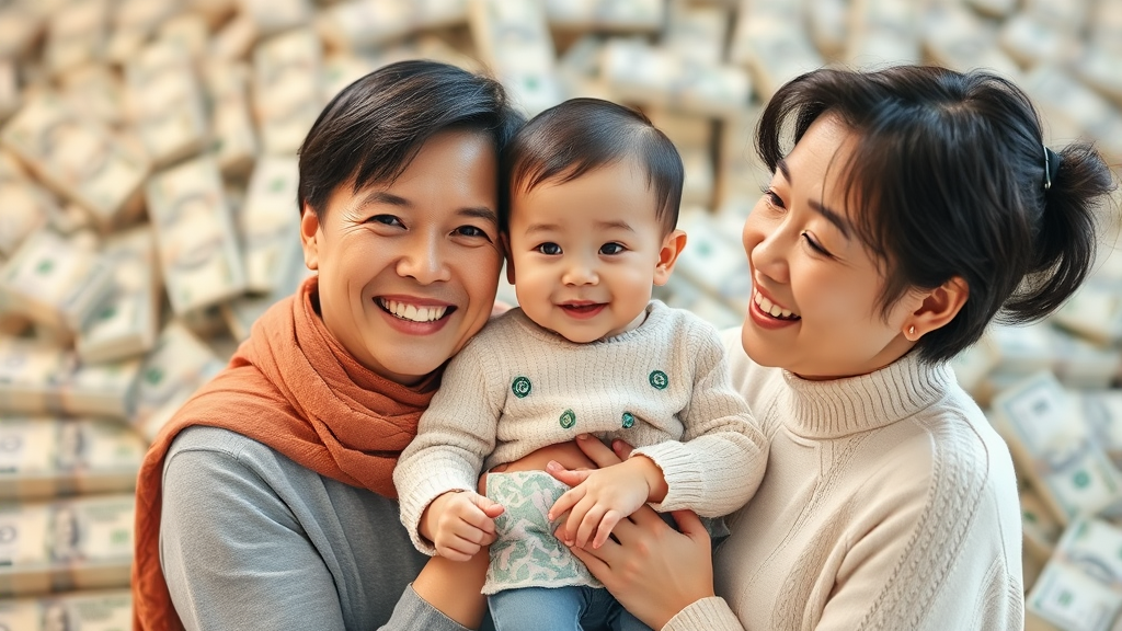 연령별 지원 금액 (realistic 스타일)