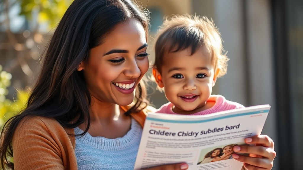 보육료 지원 시 유의사항 (realistic 스타일)