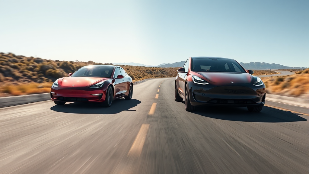 주행 성능 및 승차감 비교 (realistic 스타일)