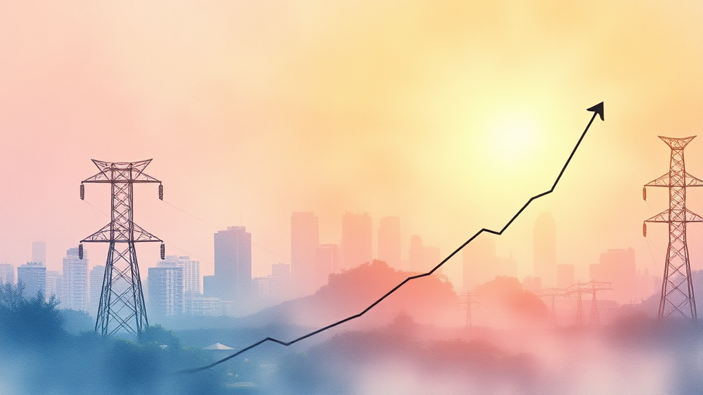 한국전력 주가 전망: 흑자 전환 분석, 목표 주가 & 투자 전략 A to Z 5 전기 요금 정책 & 영향 (watercolor 스타일)