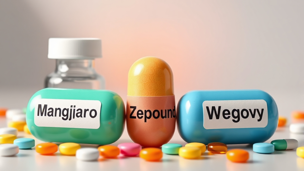 만자로 vs 제보우 vs 위고비: 효과, 성분, 가격, 부작용 완벽 비교! 9 결론 (realistic 스타일)