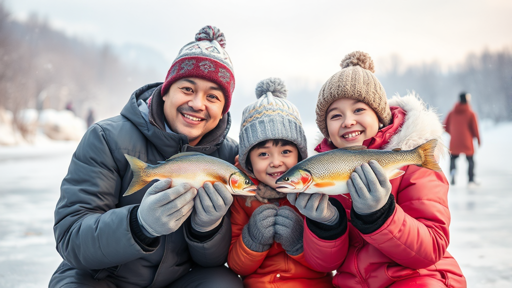 주요 겨울 축제 & 위치 (watercolor 스타일)