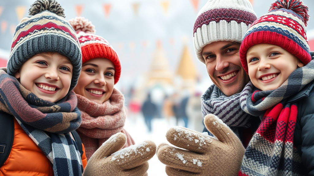 겨울 축제 준비물 & 꿀팁 (realistic 스타일)