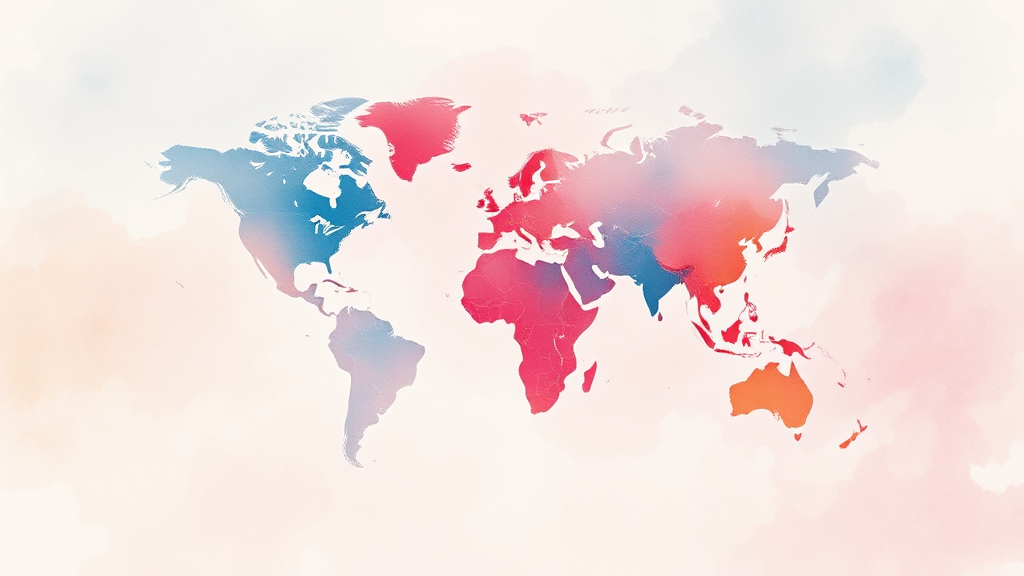 글로벌 경제 & 국제 정세는? (watercolor 스타일)