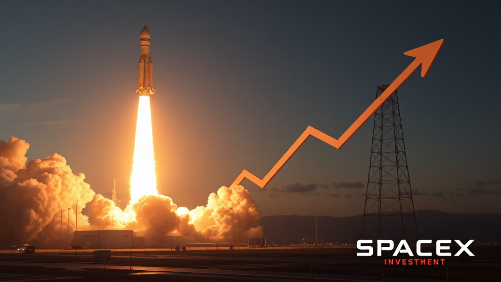 스페이스X 밸류체인 개요 (realistic 스타일)