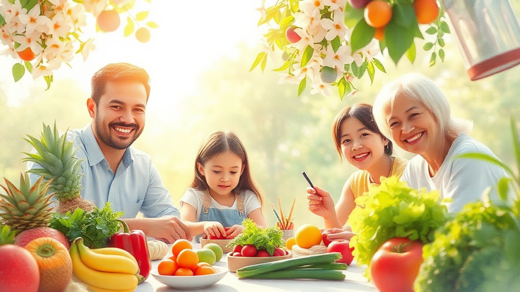 물가 안정 대책, 장바구니 부담 Down! (watercolor 스타일)