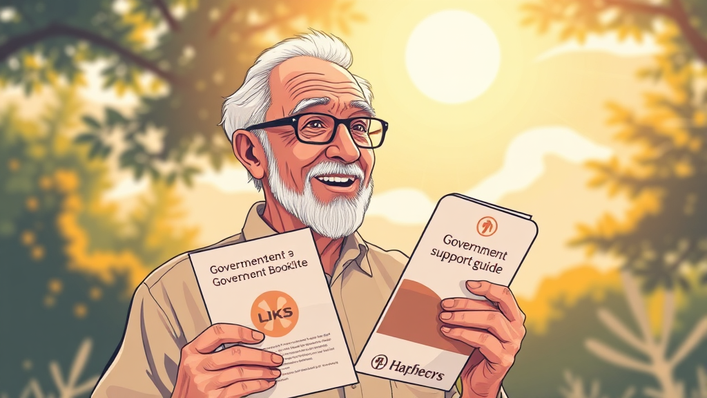 정부 지원, 이렇게 활용하세요! (illustration 스타일)