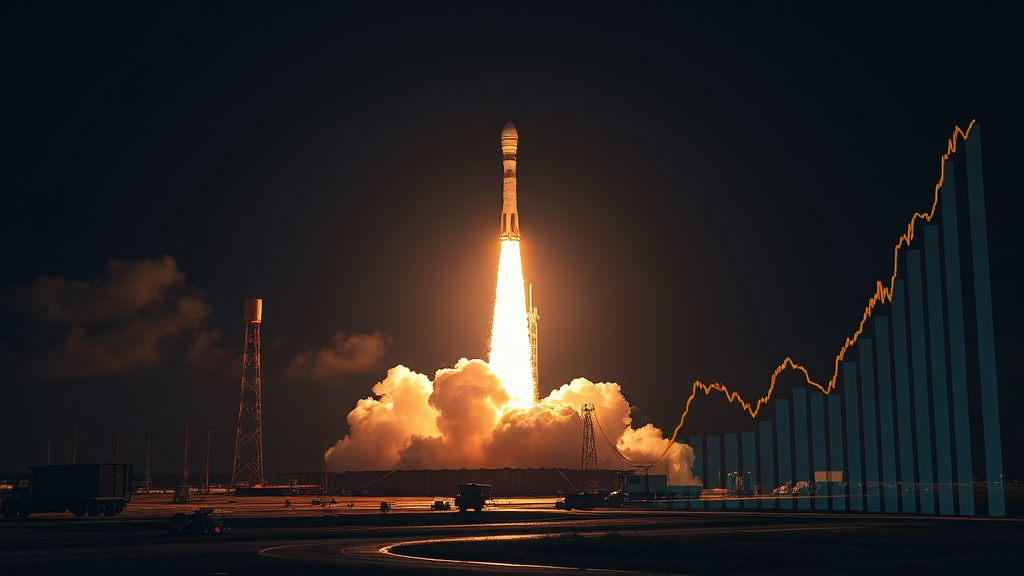 스페이스X IPO와 시장 영향 (realistic 스타일)